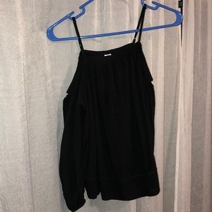 Black off the shoulder blouse from Old Navy